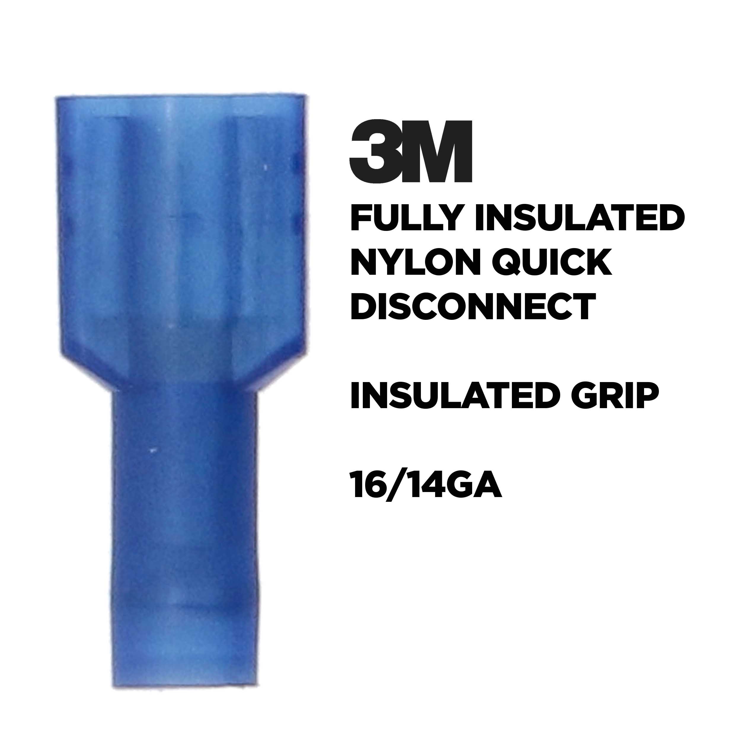 3M™ Blue Nylon Fem Quick Disconnect 16-14 AWG .250 InsulGrip