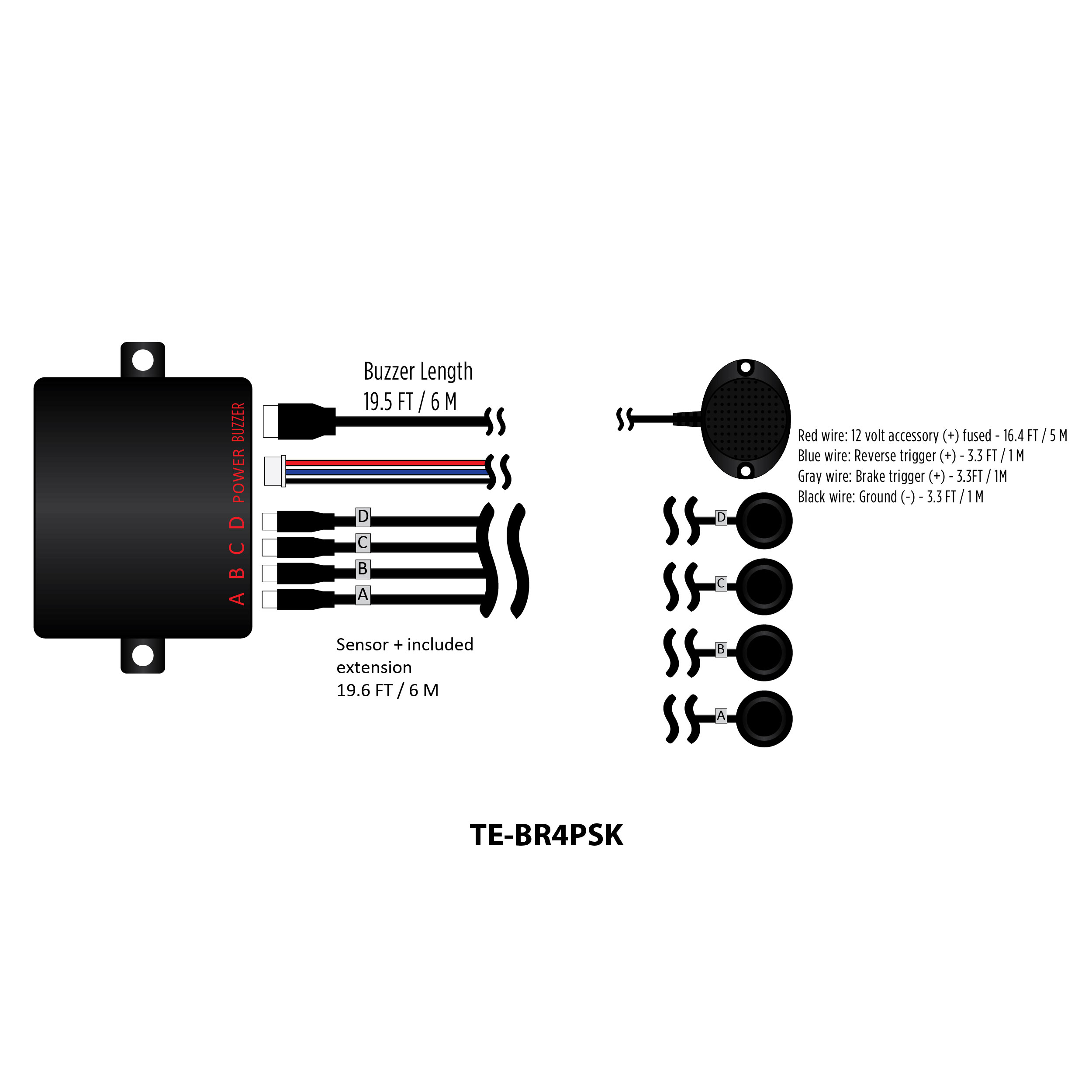 Rubber Rear Parking Assist Kit