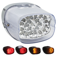 Clear Replacement Tail Light with Turn Signals - Harley Davi