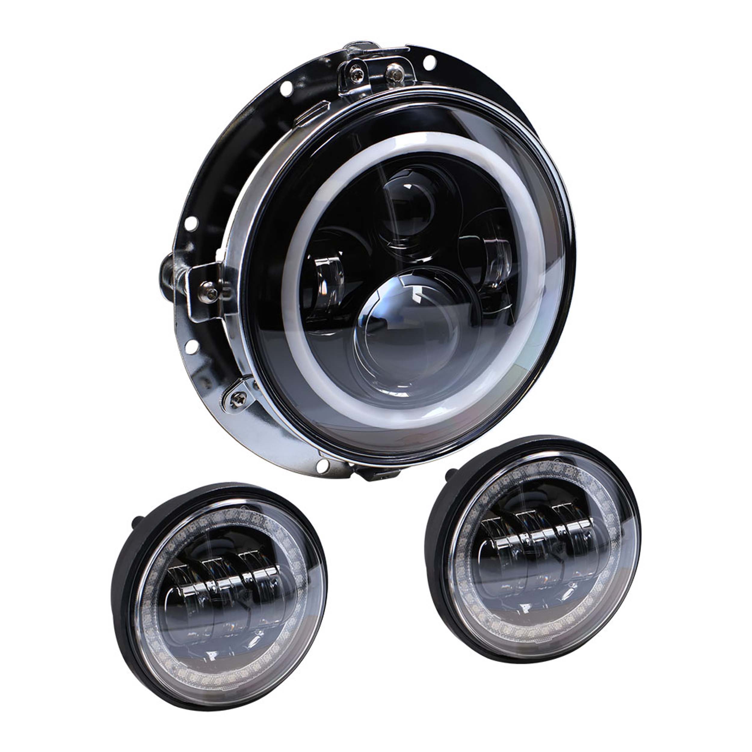 Round Motorcycle Headlight - 7 Inch/4.5 Inch