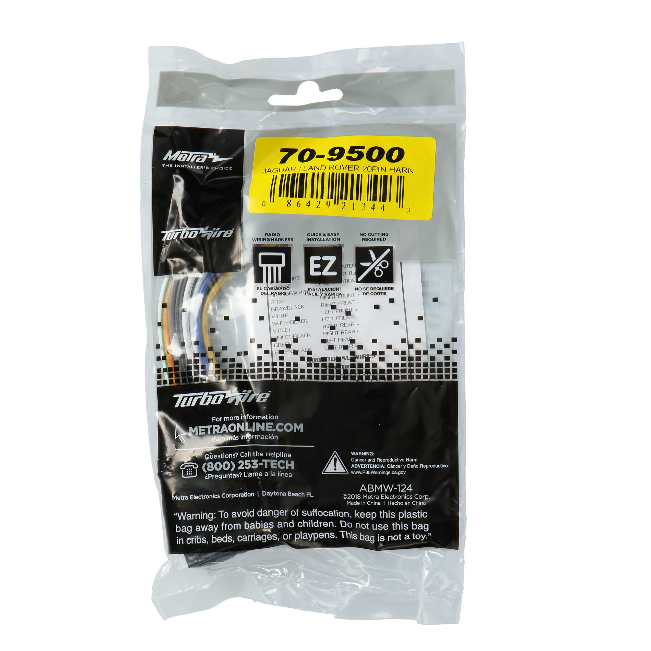 Radio Replacement Harness - Fits Jaguar 2002-2008 (20-pin)