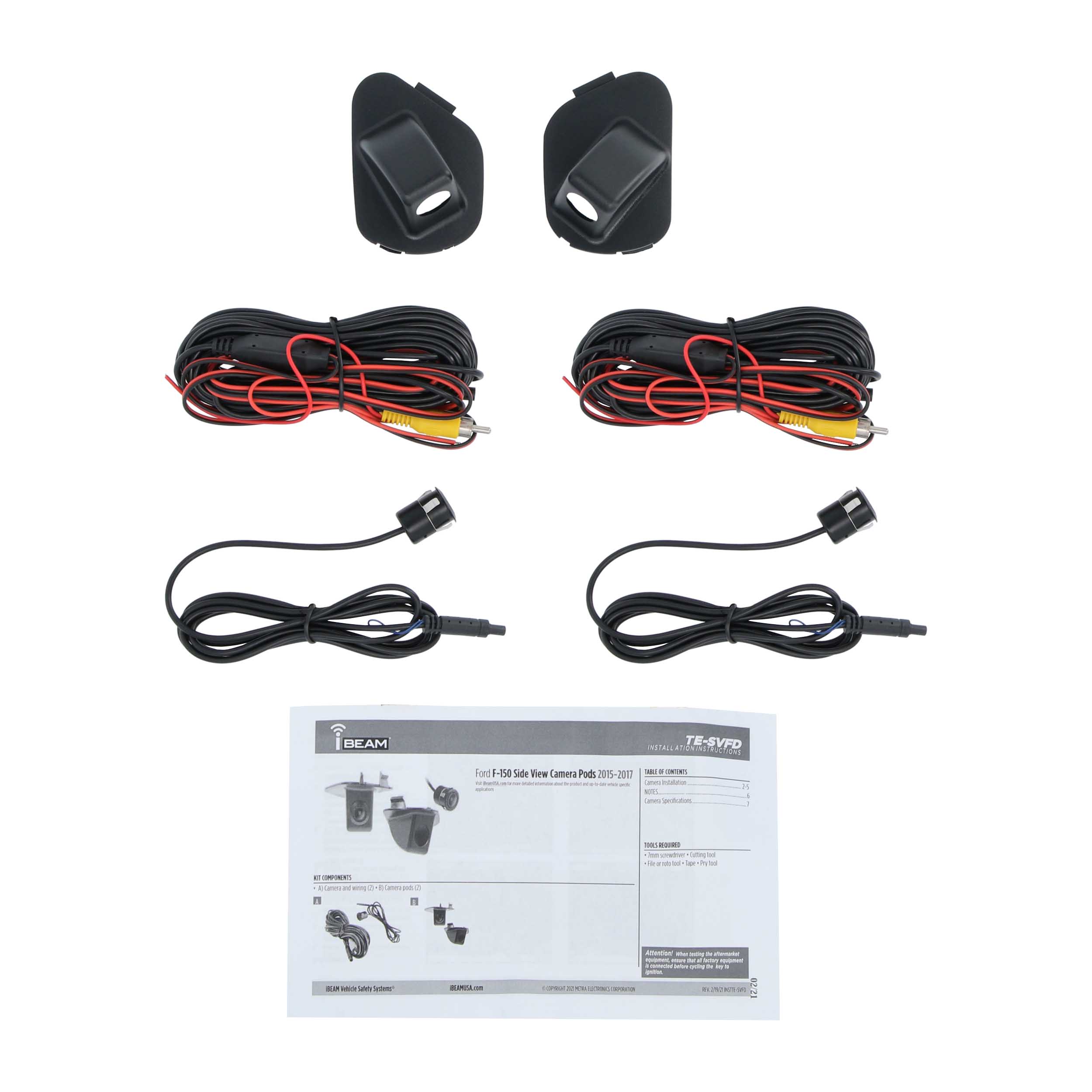 Side View Camera Kit - Fits Ford F-150 2015-2020