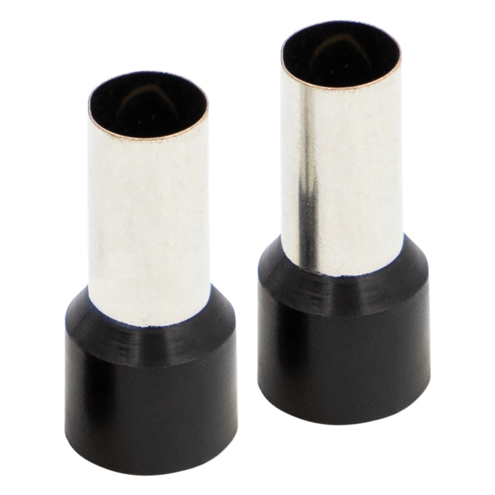 Ferrules - Black 1/0GA - 50 per Bag