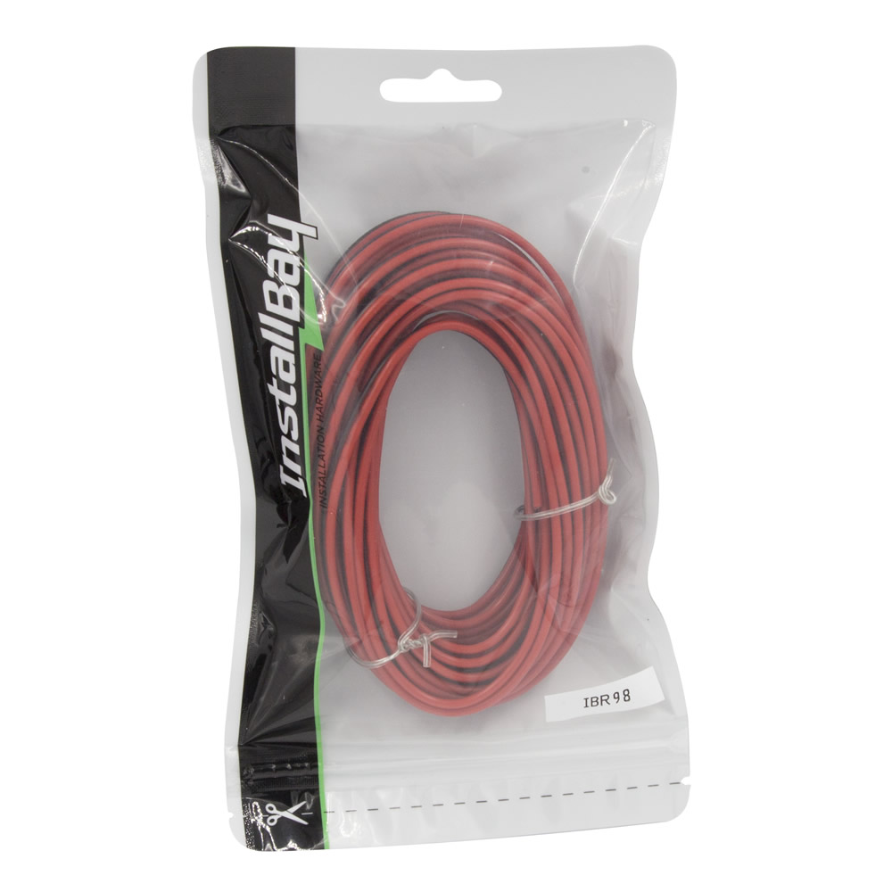 Copper Speaker Wire 18GA Black/Red - 25 Feet