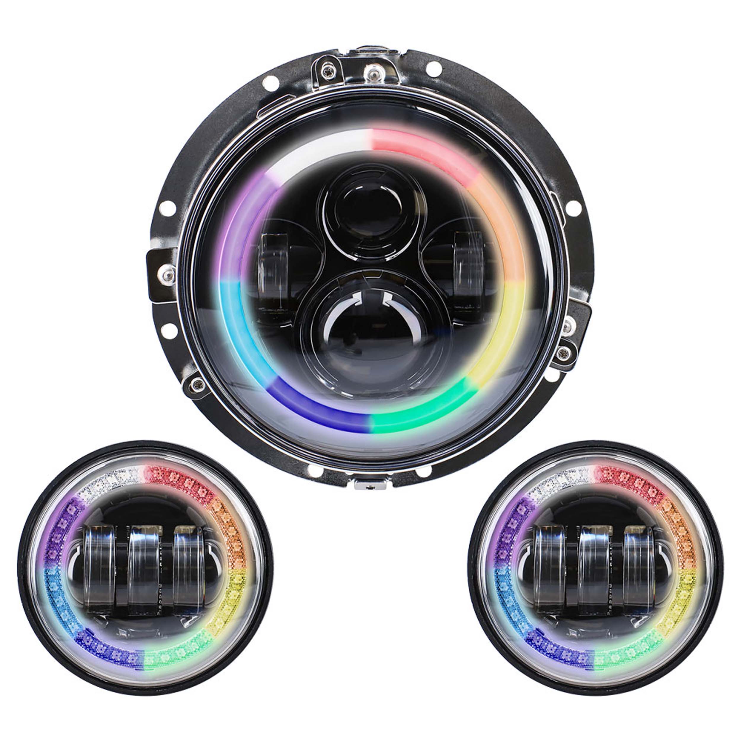 Round Motorcycle Headlight - 7 Inch/4.5 Inch