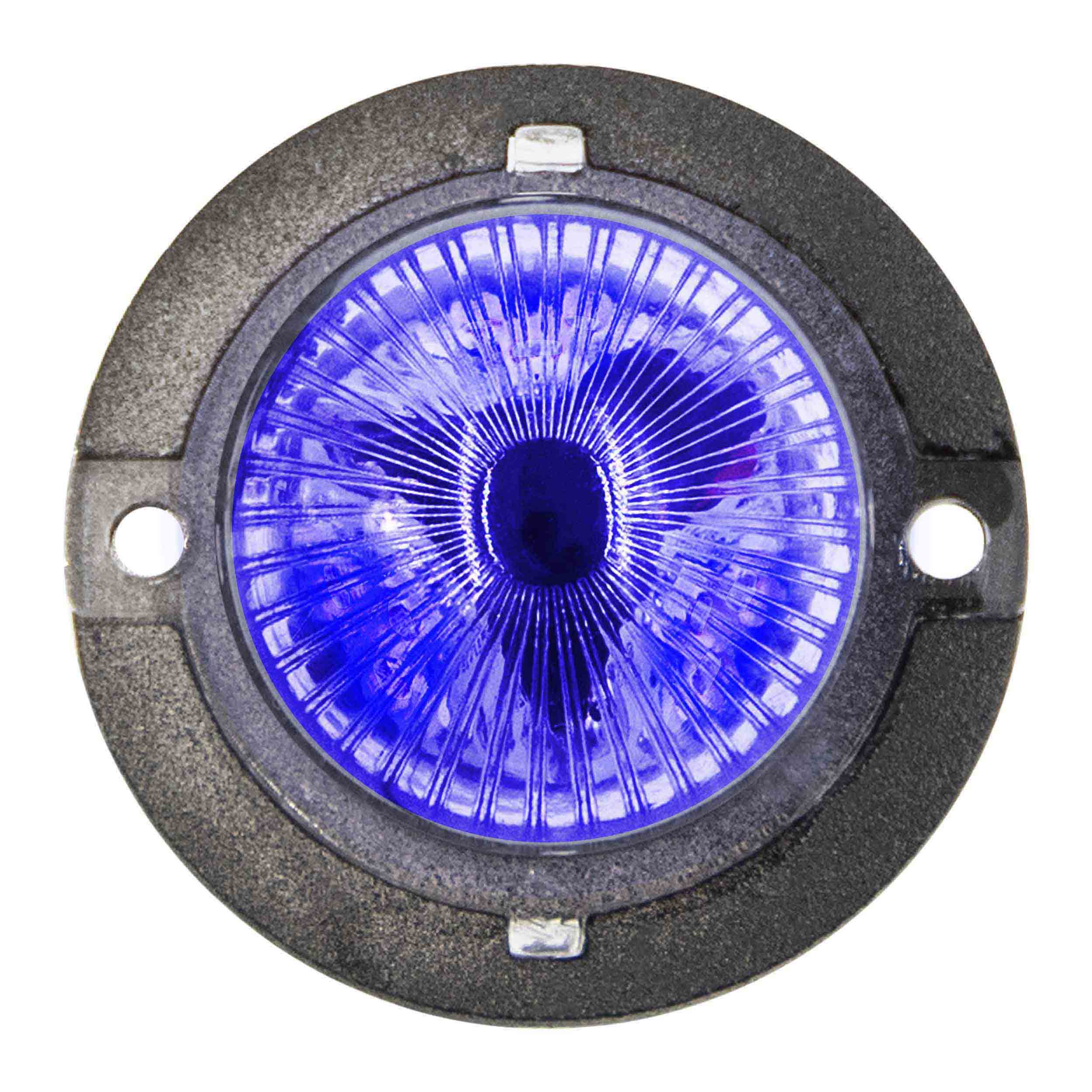 Hidden Strobe Blue Marker Lights - 1 Inch, 9 LED