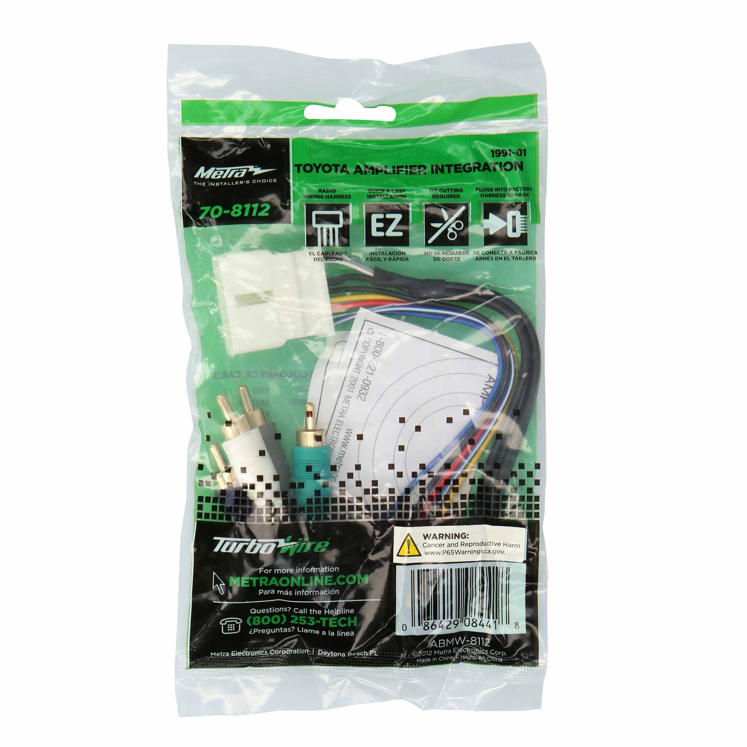 Amp Integration Harness - Fits Toyota 1991-2001 (15-pin)