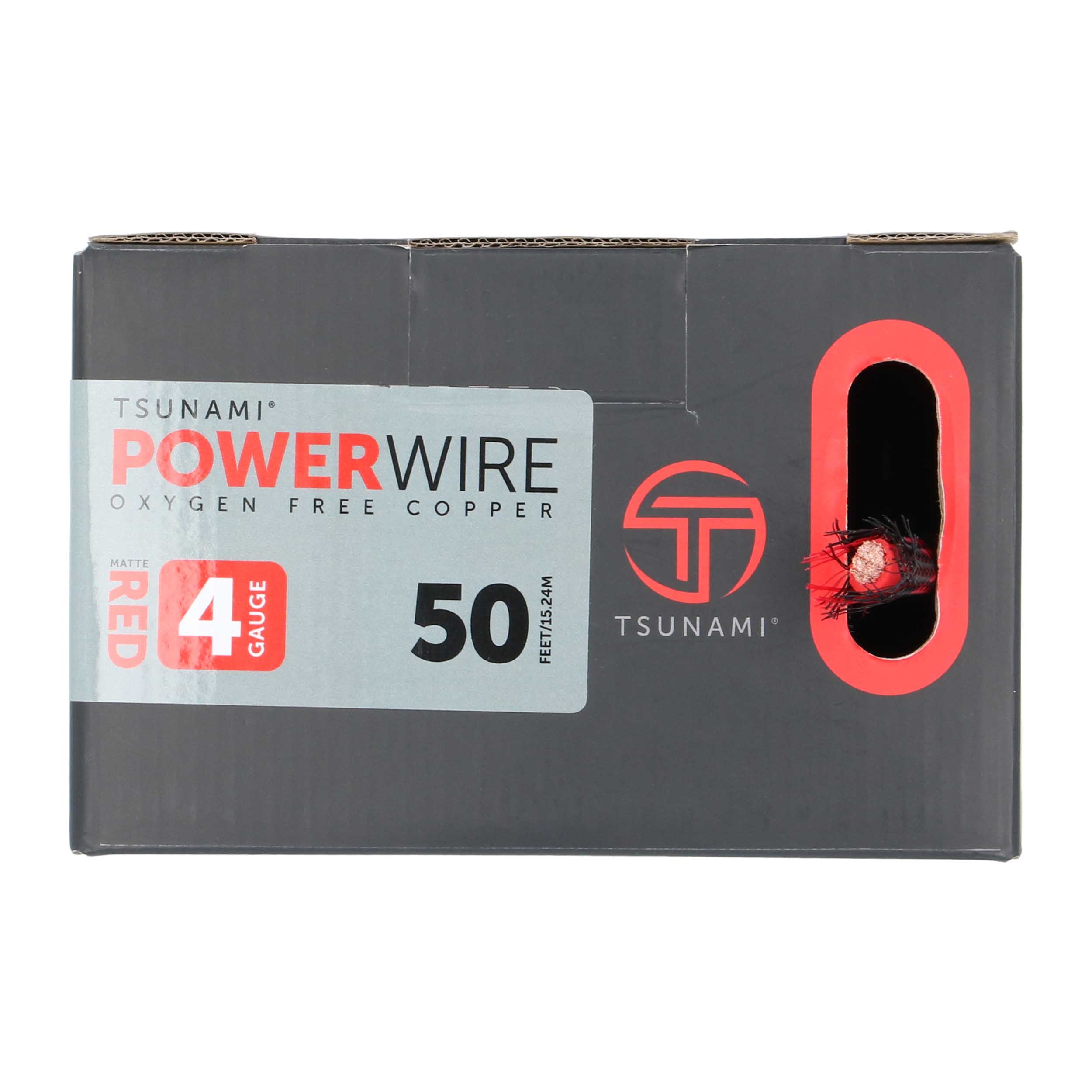 50Ft Spool Red 4ga w/Acc Kit