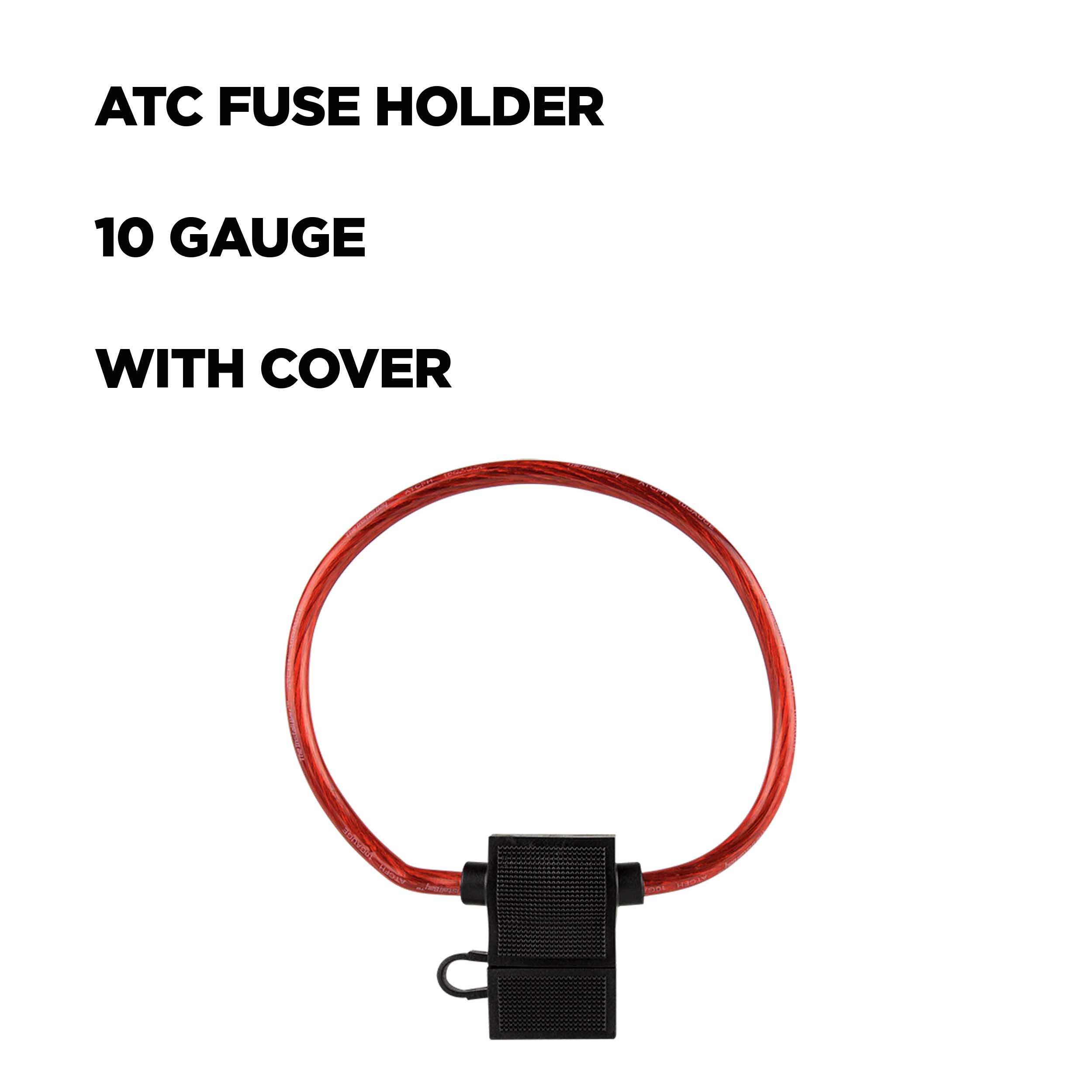 ATC Fuse Holder With Cover 10 Gauge - Package of 10