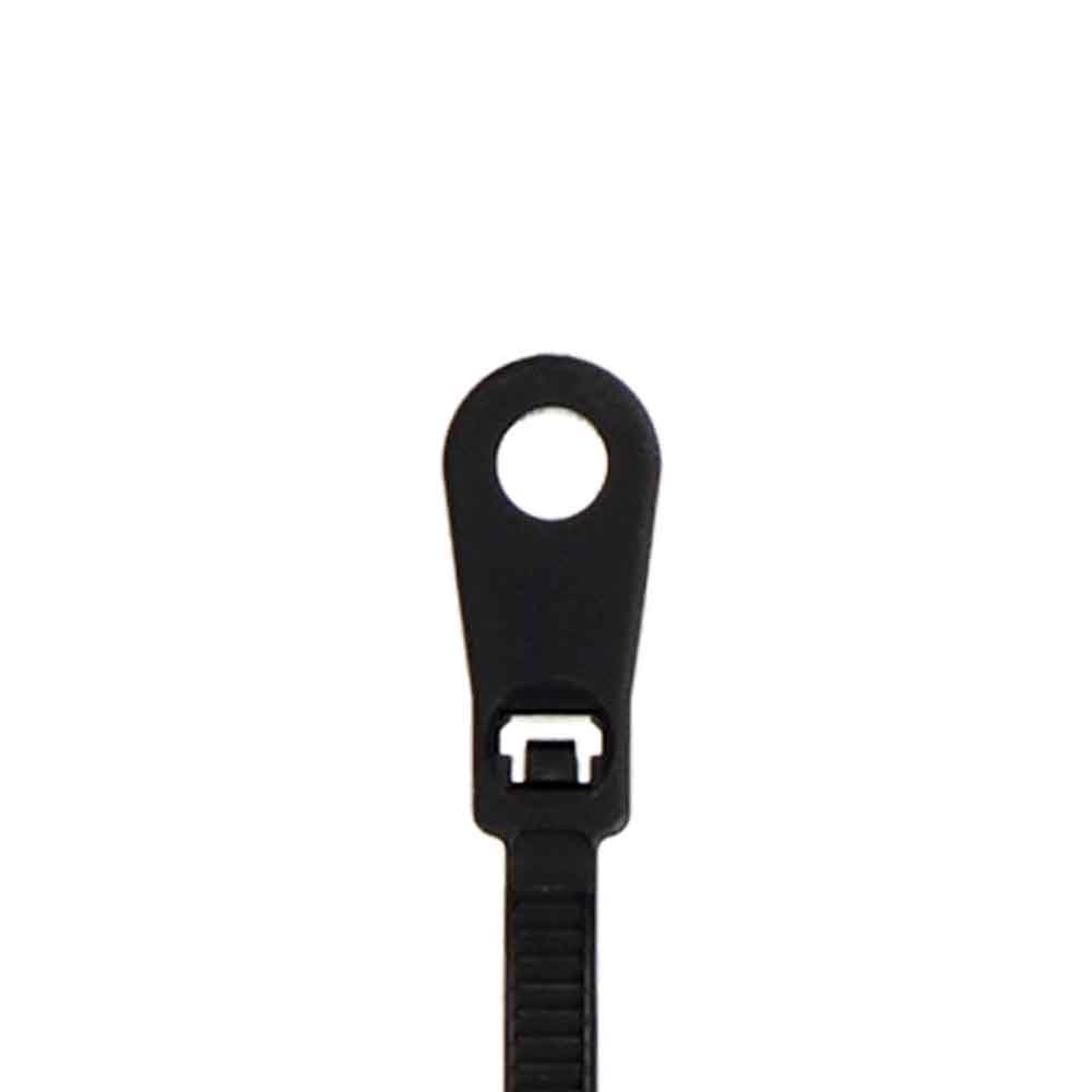 Mounting Hole Cable Tie -  6 inch 40 lb - Package of 100