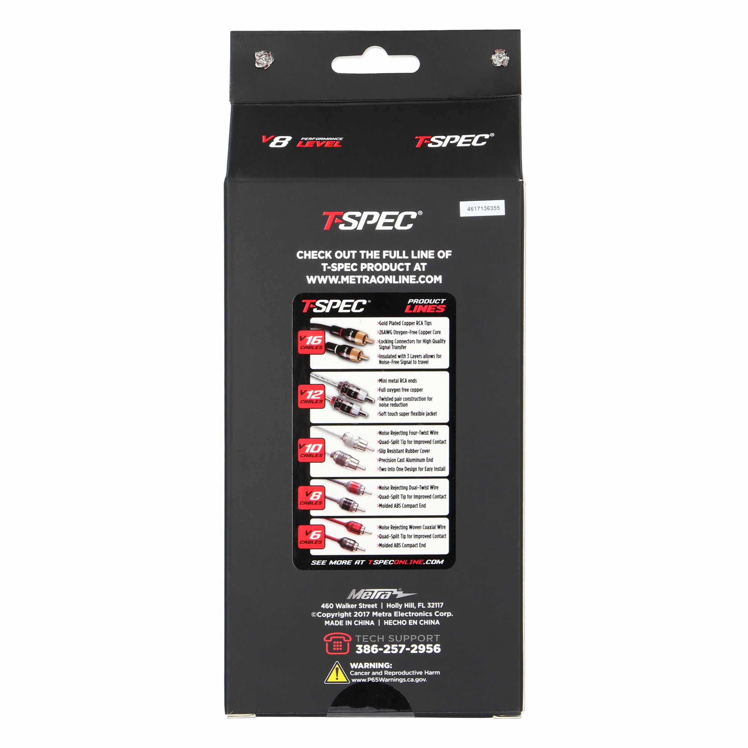 V8 Series 2-Channel RCA Cable | 17 ft