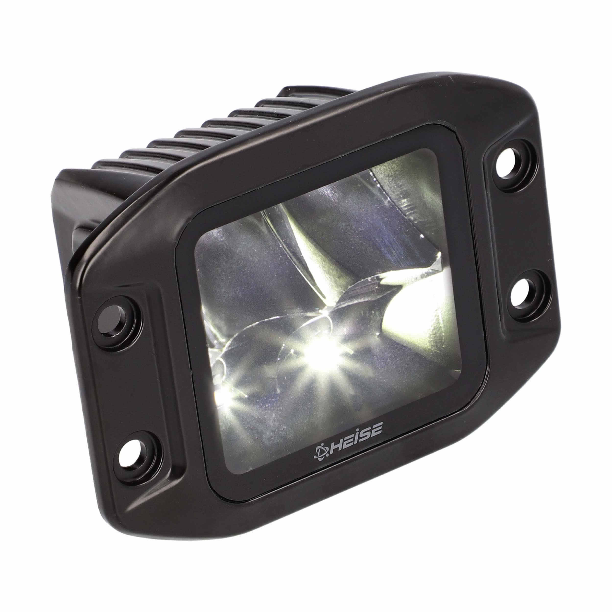 Blackout Flush Mount 3.5" Cube 4 LED Light - Spot