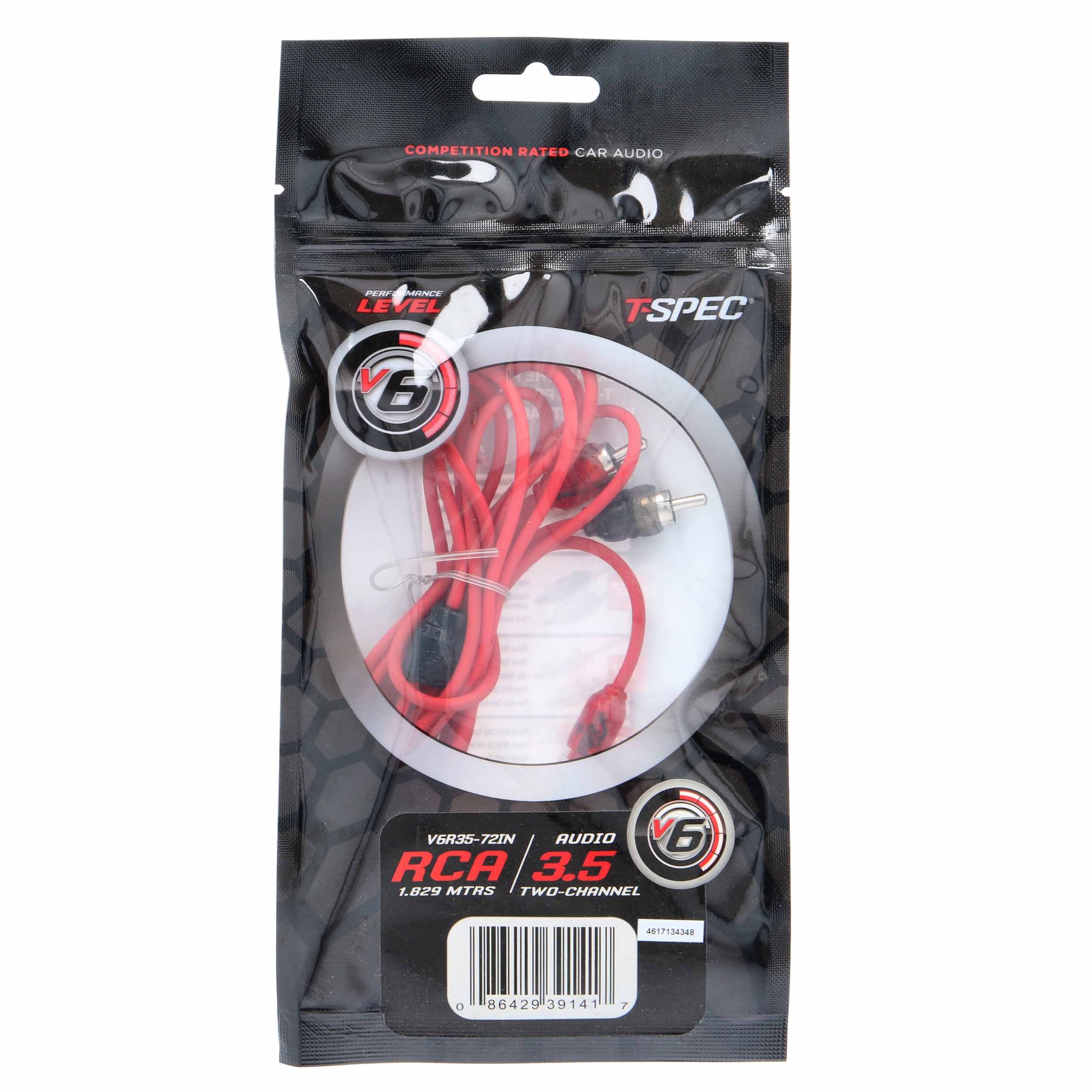 v6 Series 2-Channel RCA to 3.5MM Jack - 72 Inch