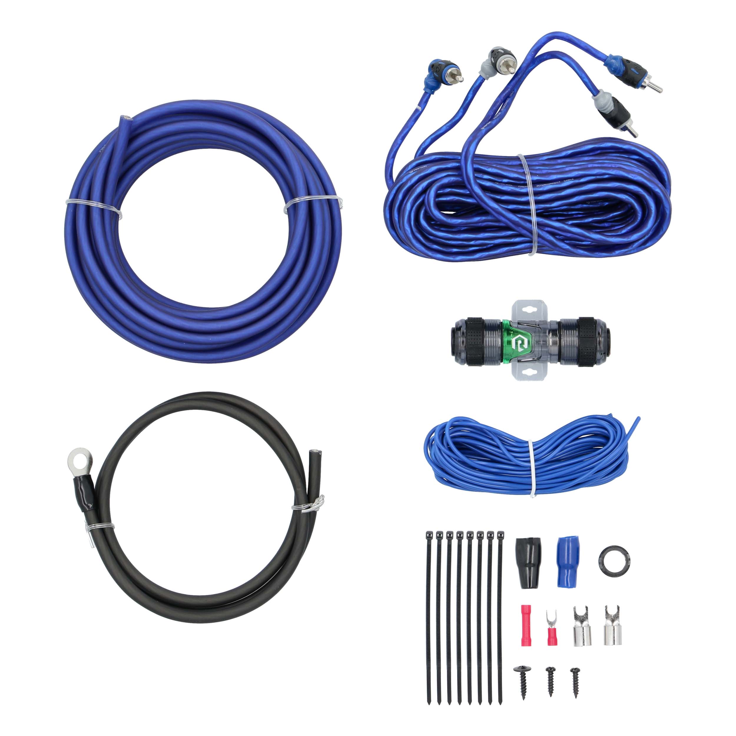 RAPTOR CCA 360W 8 AWG Amp Kit with RCA Cable - Mid Series