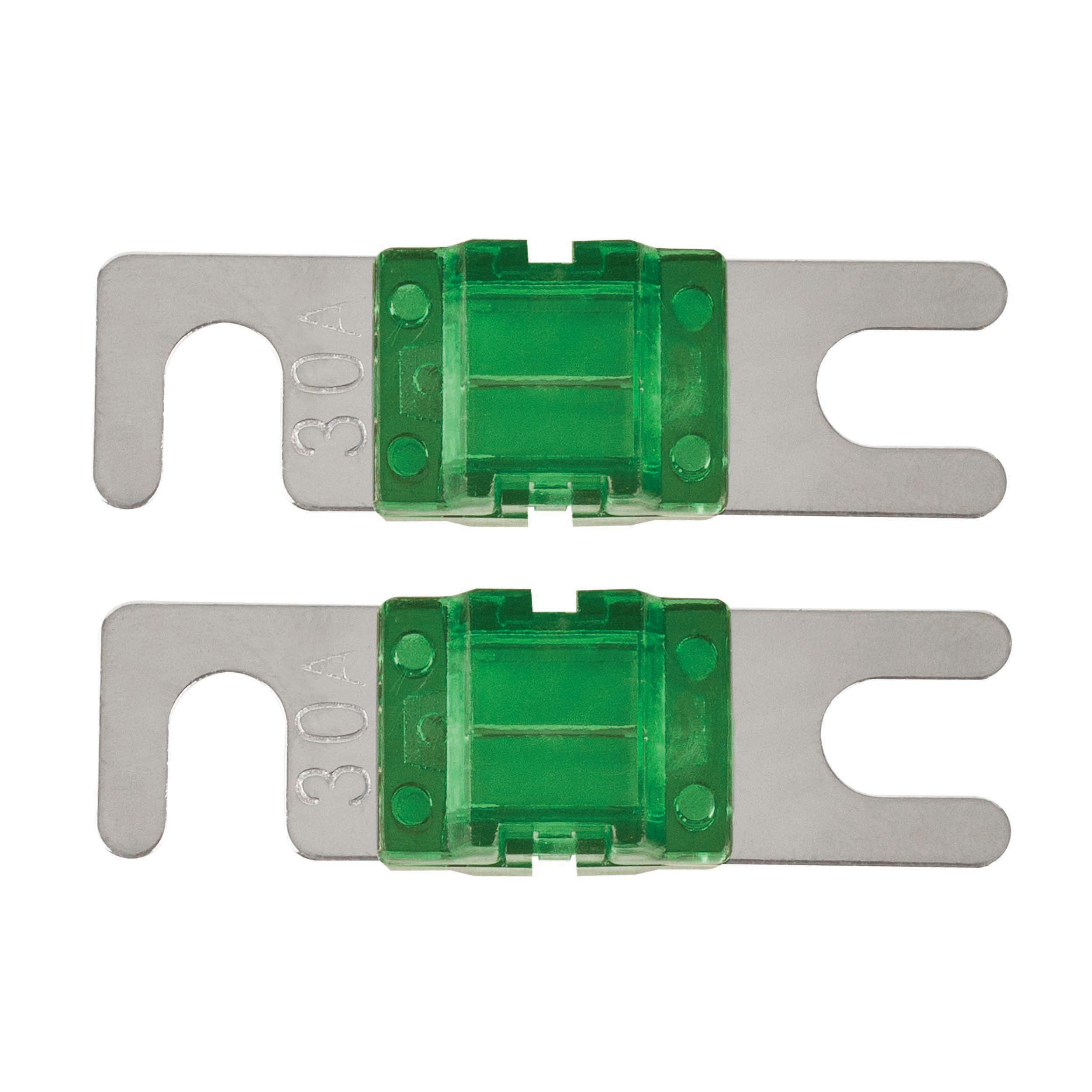 30 AMP Mini ANL Fuses Nickel Plated - MID SERIES - 2 PK