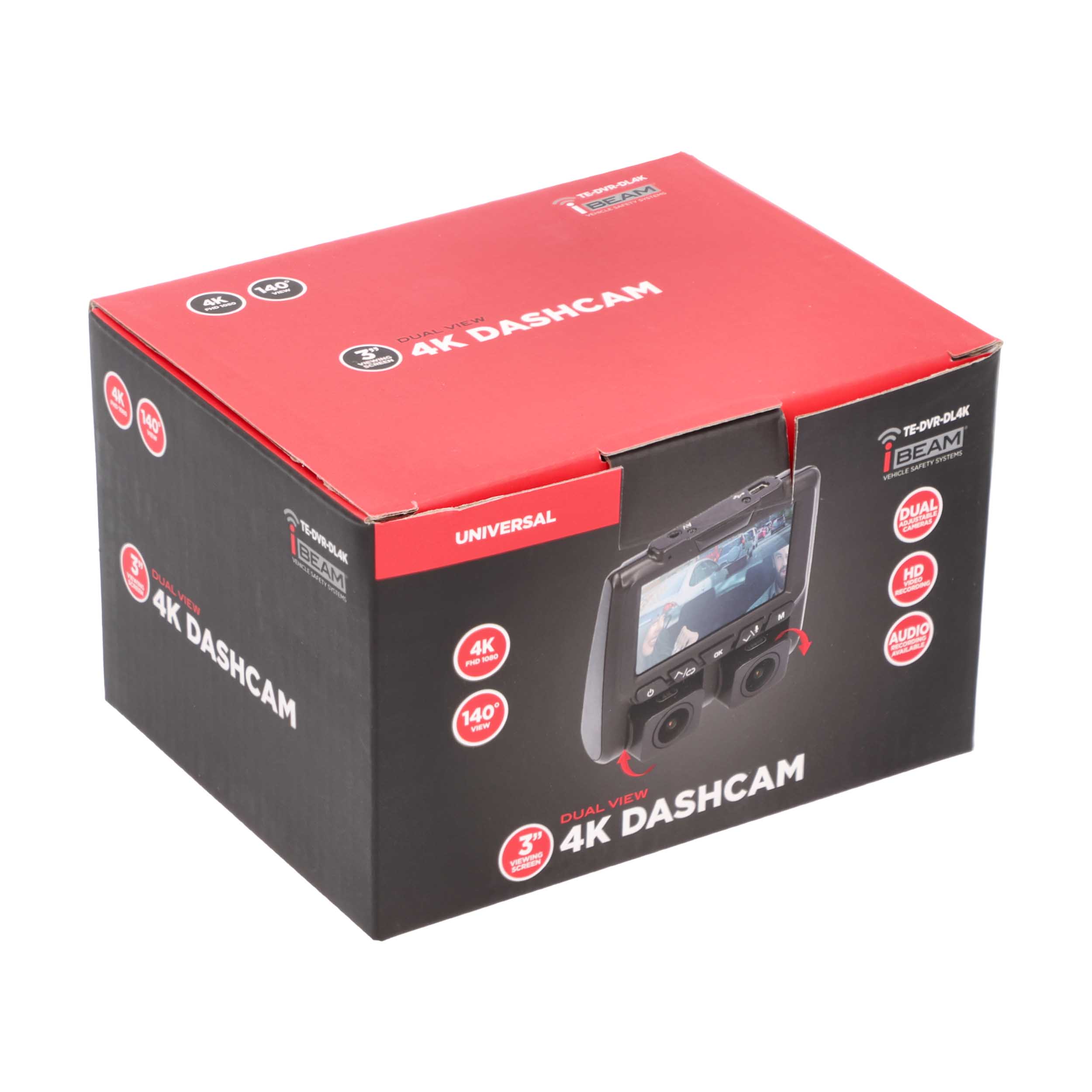 4K Dual-View Dash Camera With DVR