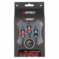 V8 RCA Y Cable | 1 Male to 2 Female | 0.5 ft.
