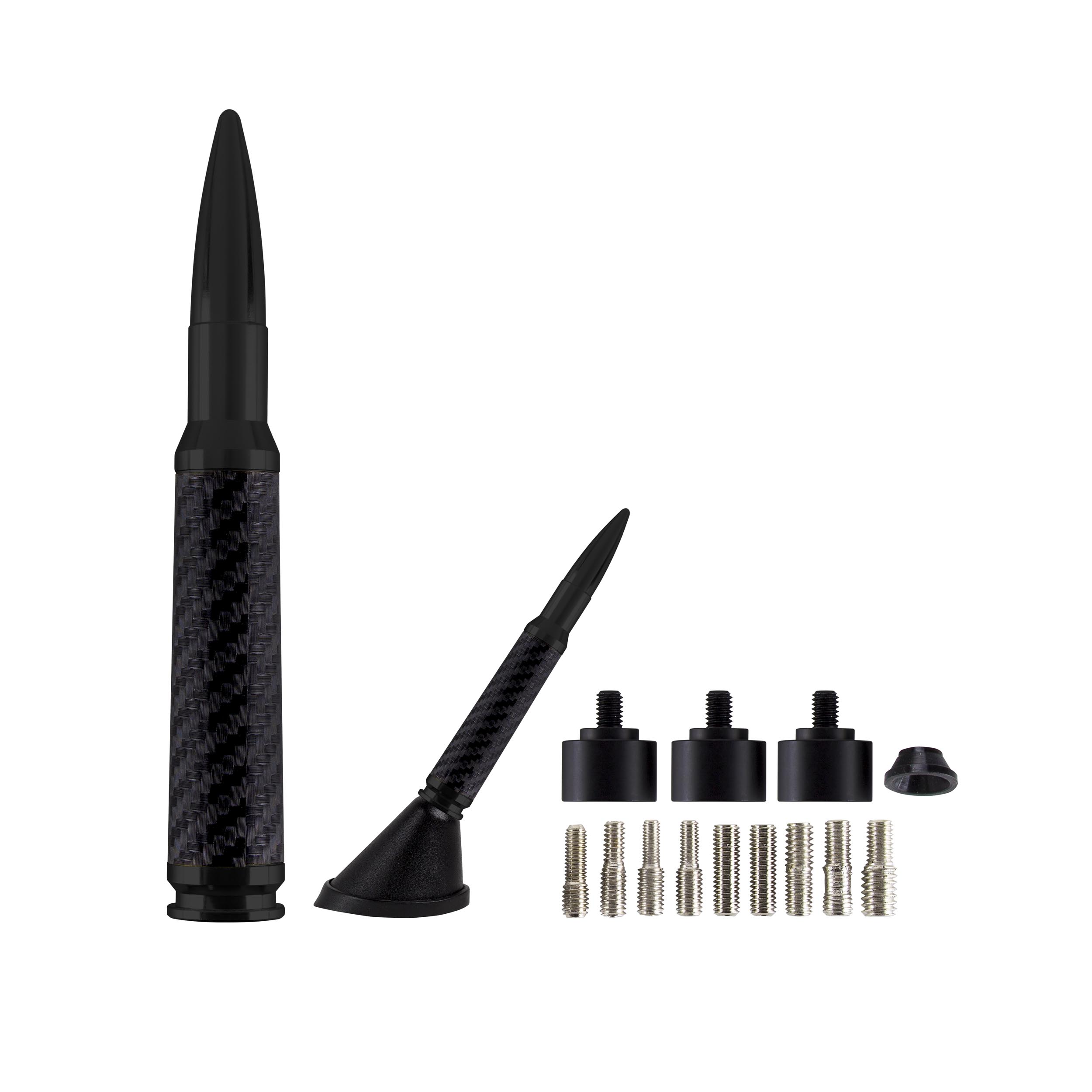Black Carbon Fiber Wrap - .50 Caliber Replica Antenna