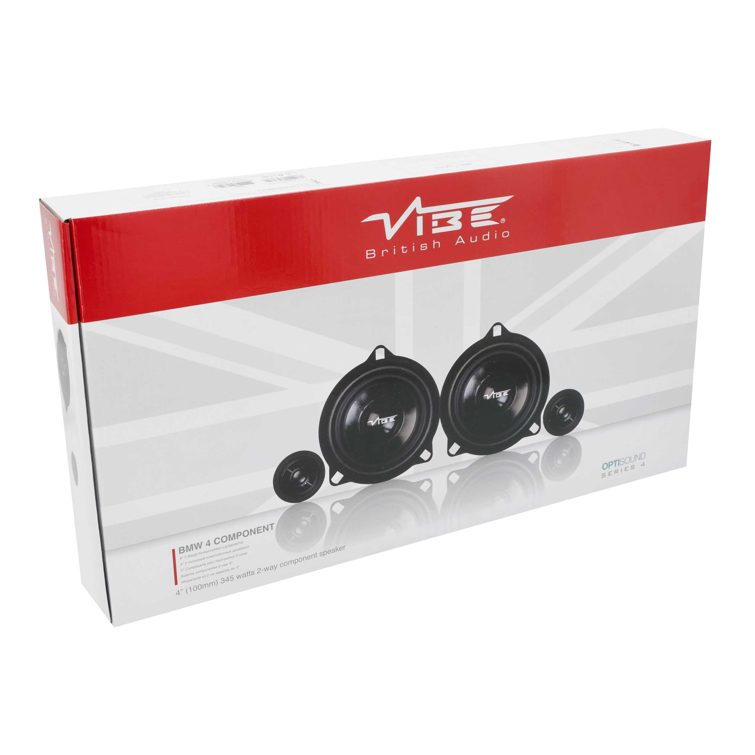 4" Plug-N-Play Front Door Speaker Set Fits Select BMW