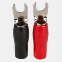 Spade Connectors 8Ga #10 5Pr Red/Black