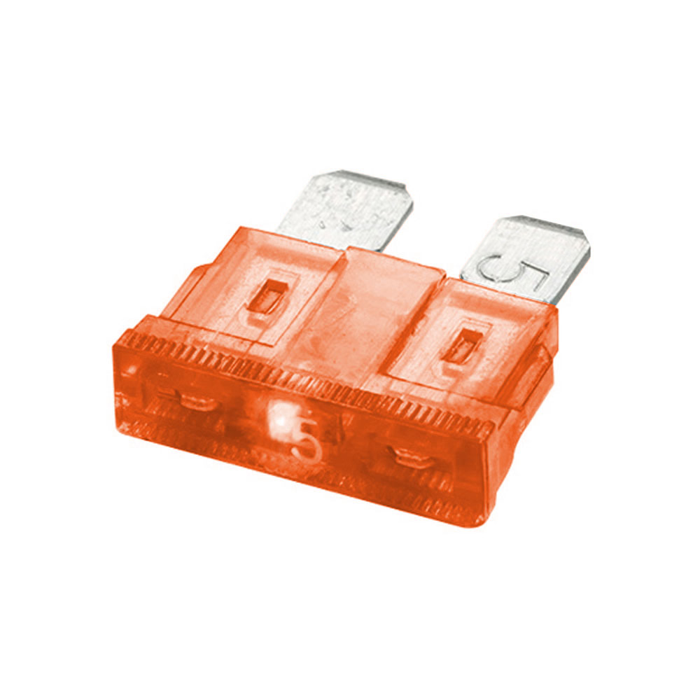 REGULAR AUTO BLADE FUSE WITH INDICATING LED - 5 AMP