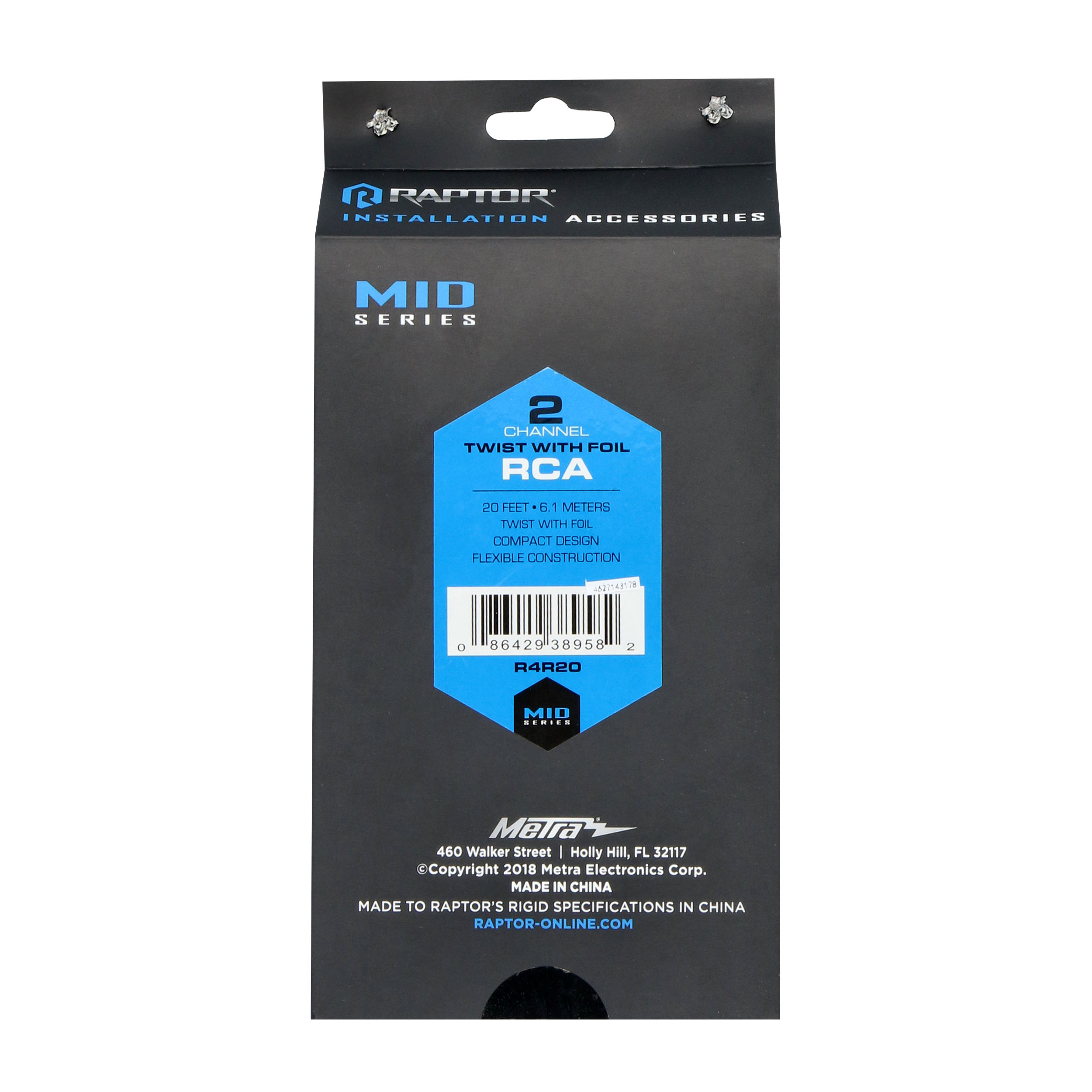 RCA 2-Channel Audio Cable - Mid Series 20 Feet