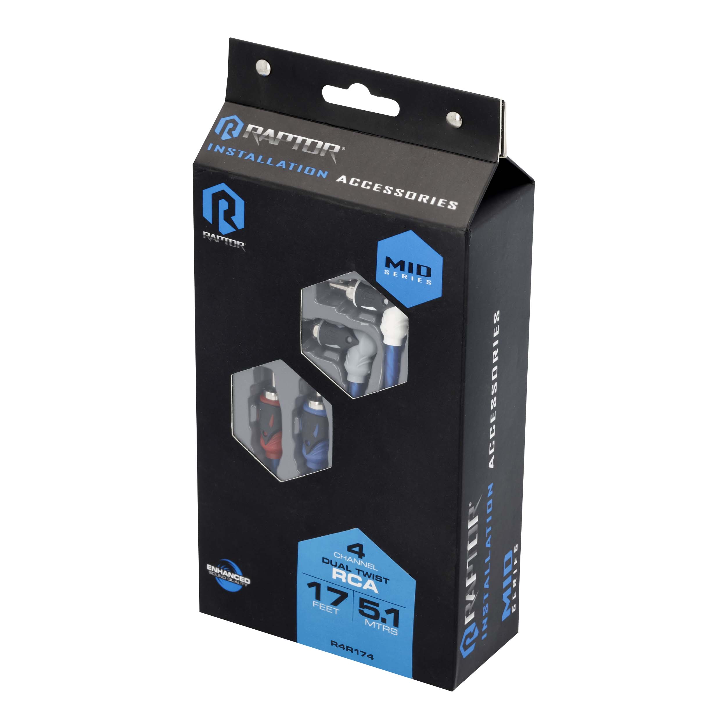 RCA 4-Channel Audio Cable - Mid Series 17 Feet