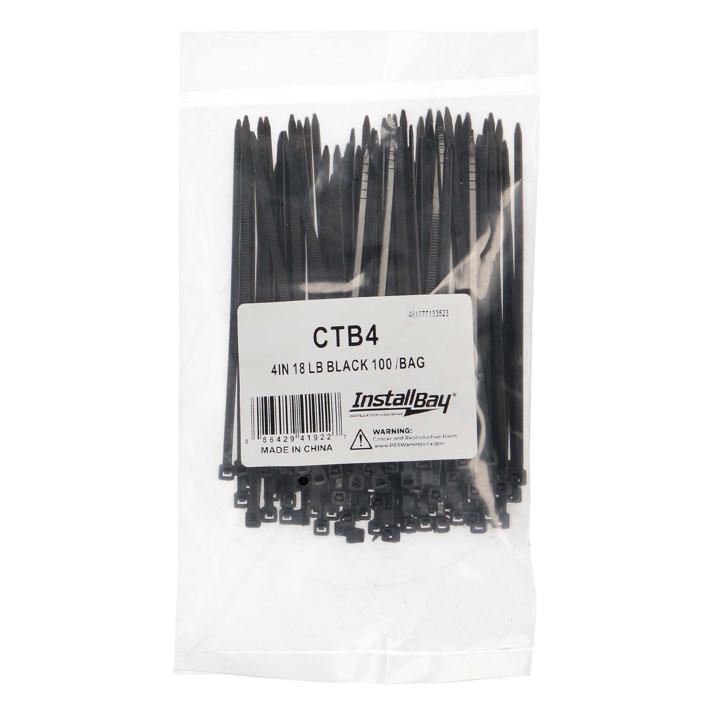 Cable Tie 4" Black 100 count
