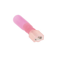 Heat Shrink Red Fem Insul Quick Disconnects 22-18 Ga .250