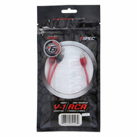 V6 2-Channel RCA Y Cable | 1 Female to 2 Male | 10 in