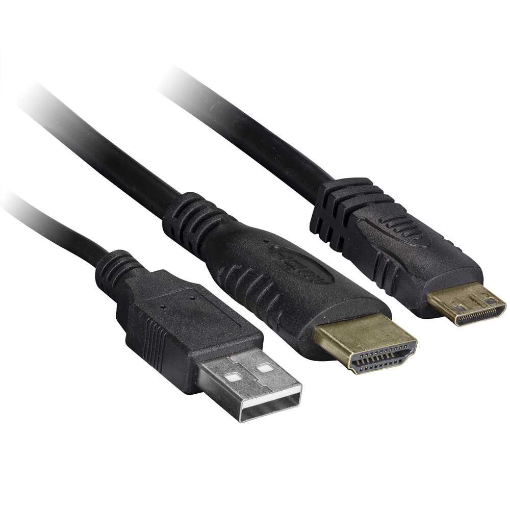 Snap-in Extension Cable - 1.5M USB/HDMI Ports - Retail Pack