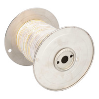 18 GA US GPT All Copper Primary Wire White w/Yellow Trace