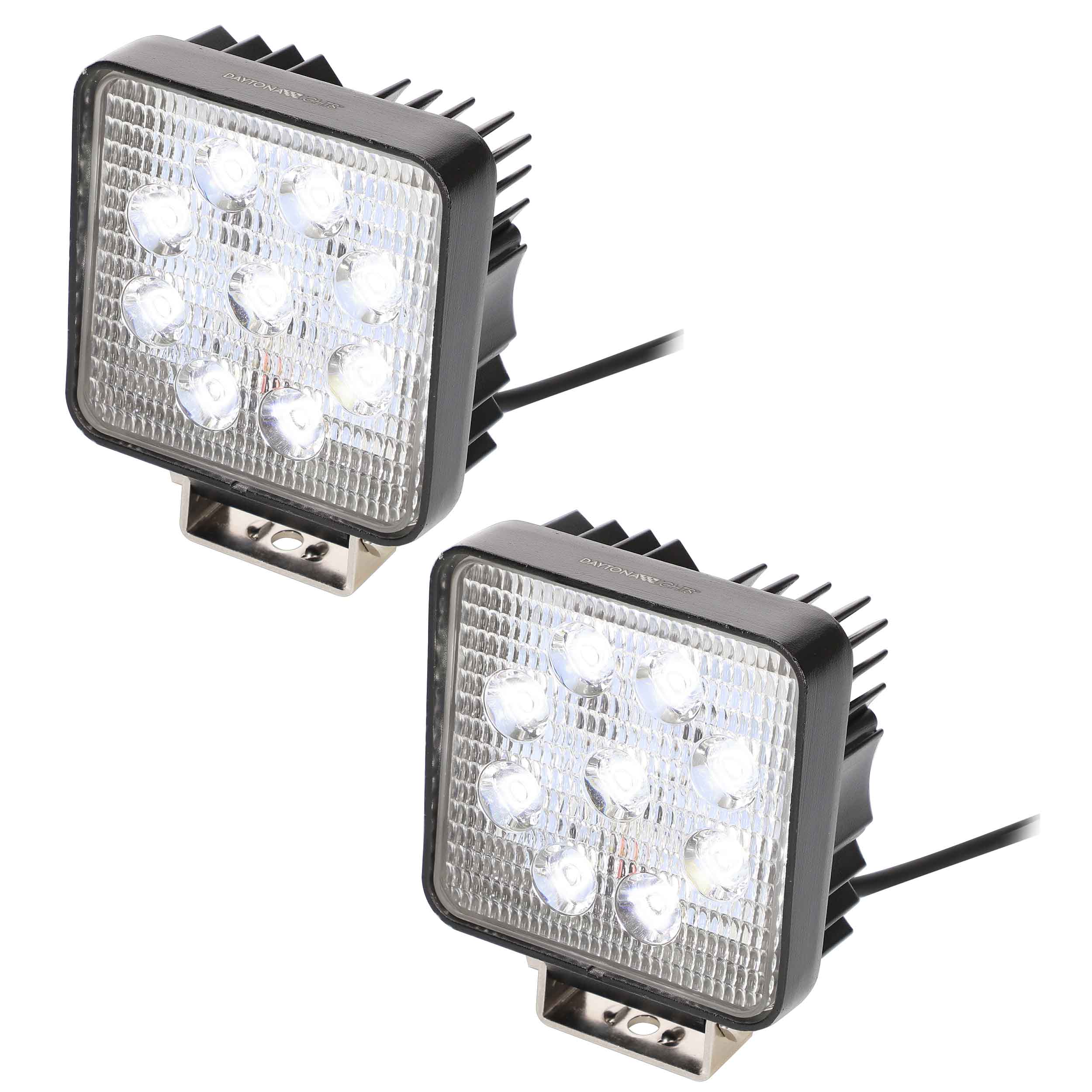 Daytona Lights Square Driving Lights - 9 LED (2PK)