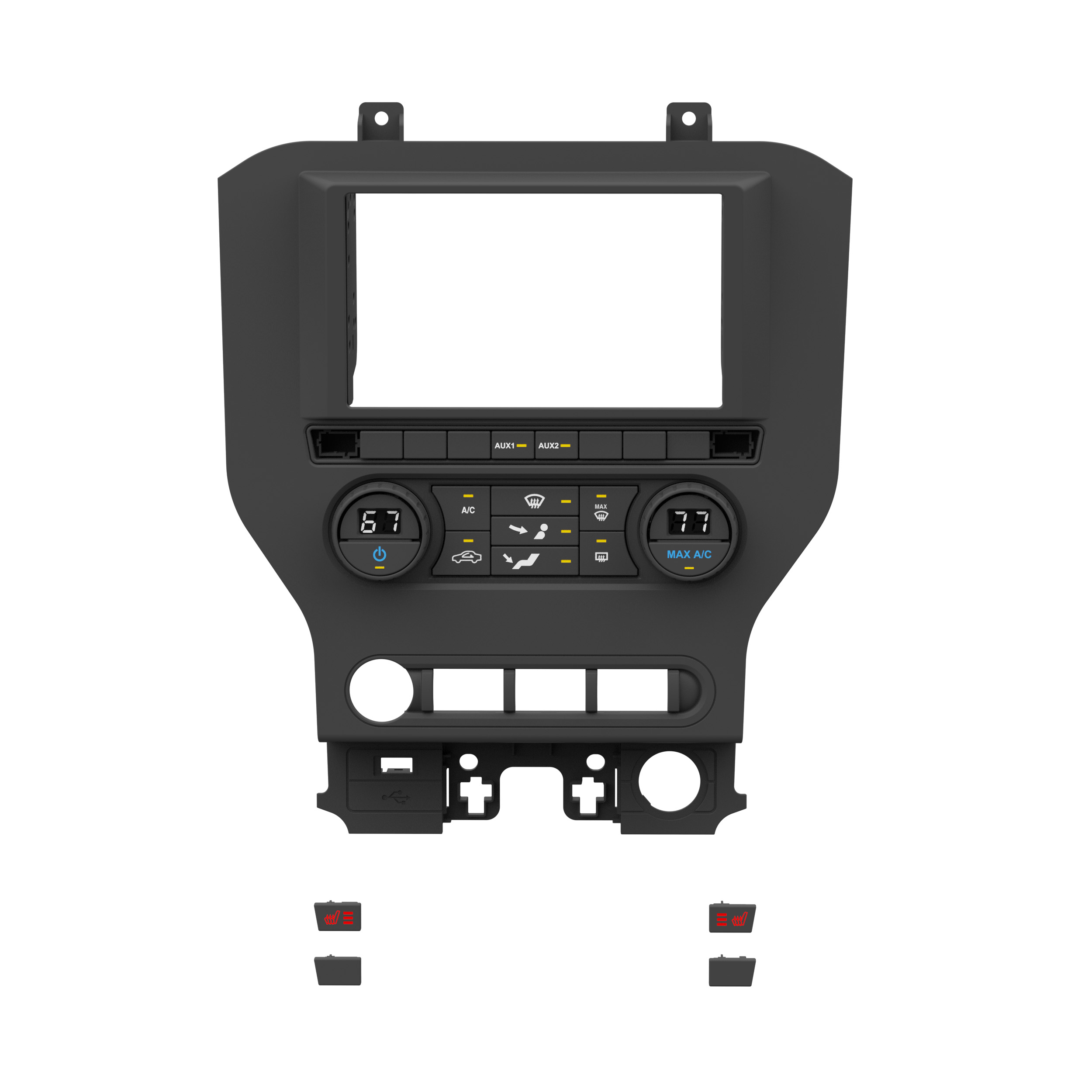 Ford Mustang 2015-2023 (w/Manual Climate Controls)