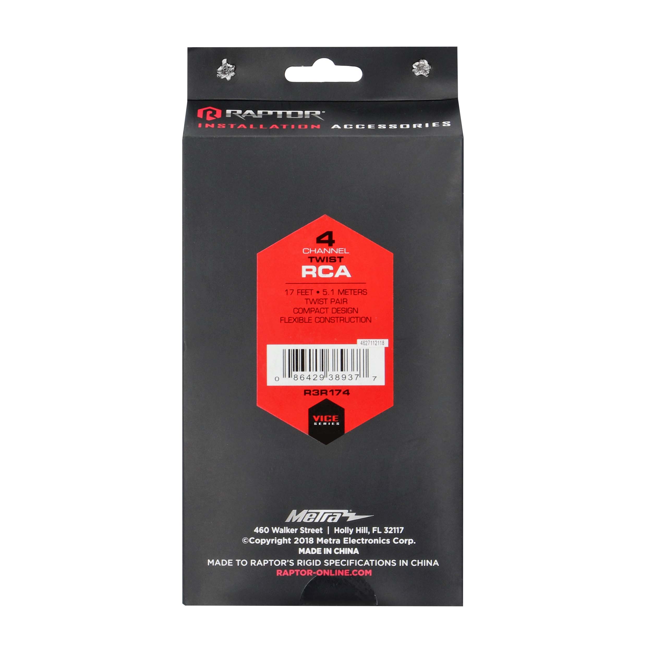 RCA 4-Channel Audio Cable - Vice Series 17 Feet