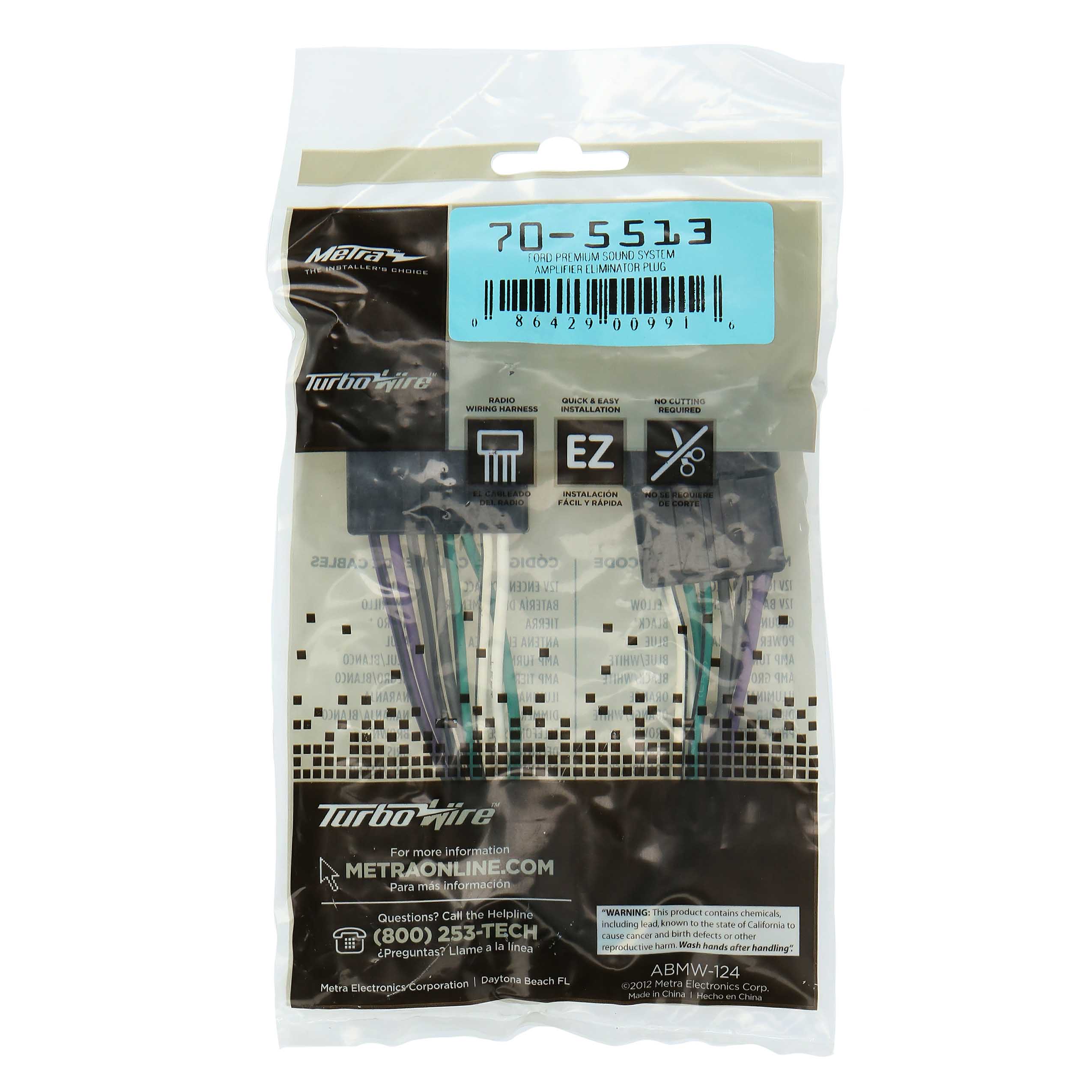 Amp Bypass Harness - Fits Ford / Lincoln / Mazda / Mercury / Nissan 1989-1997