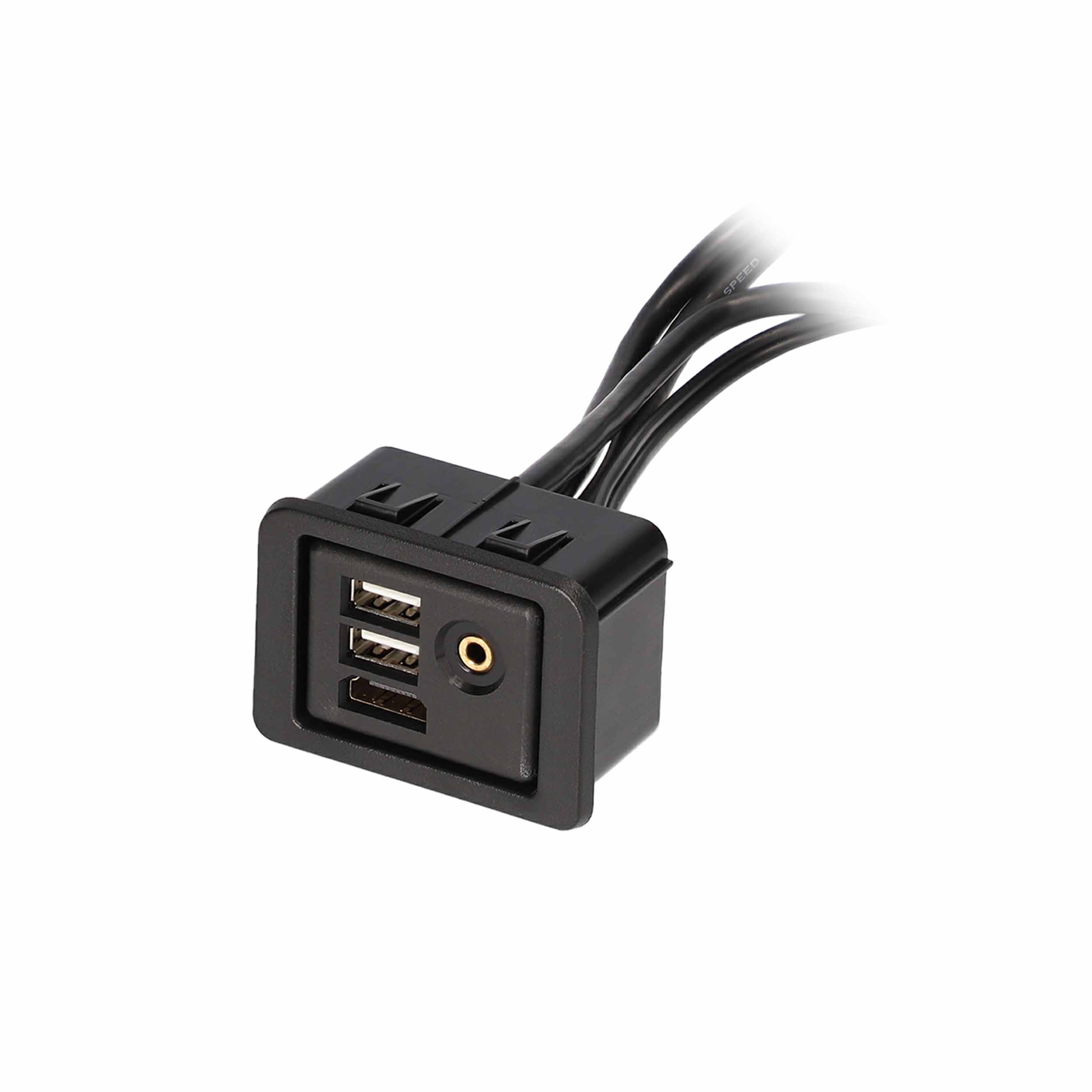 USB/AUX/HDMI® Panel Fits Chrysler/Dodge/Jeep 2015-UP