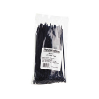 Black Cable Tie - 8 Inch, Package of 100