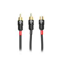 1 Female To 2 Male Y Adapter RCA Cable