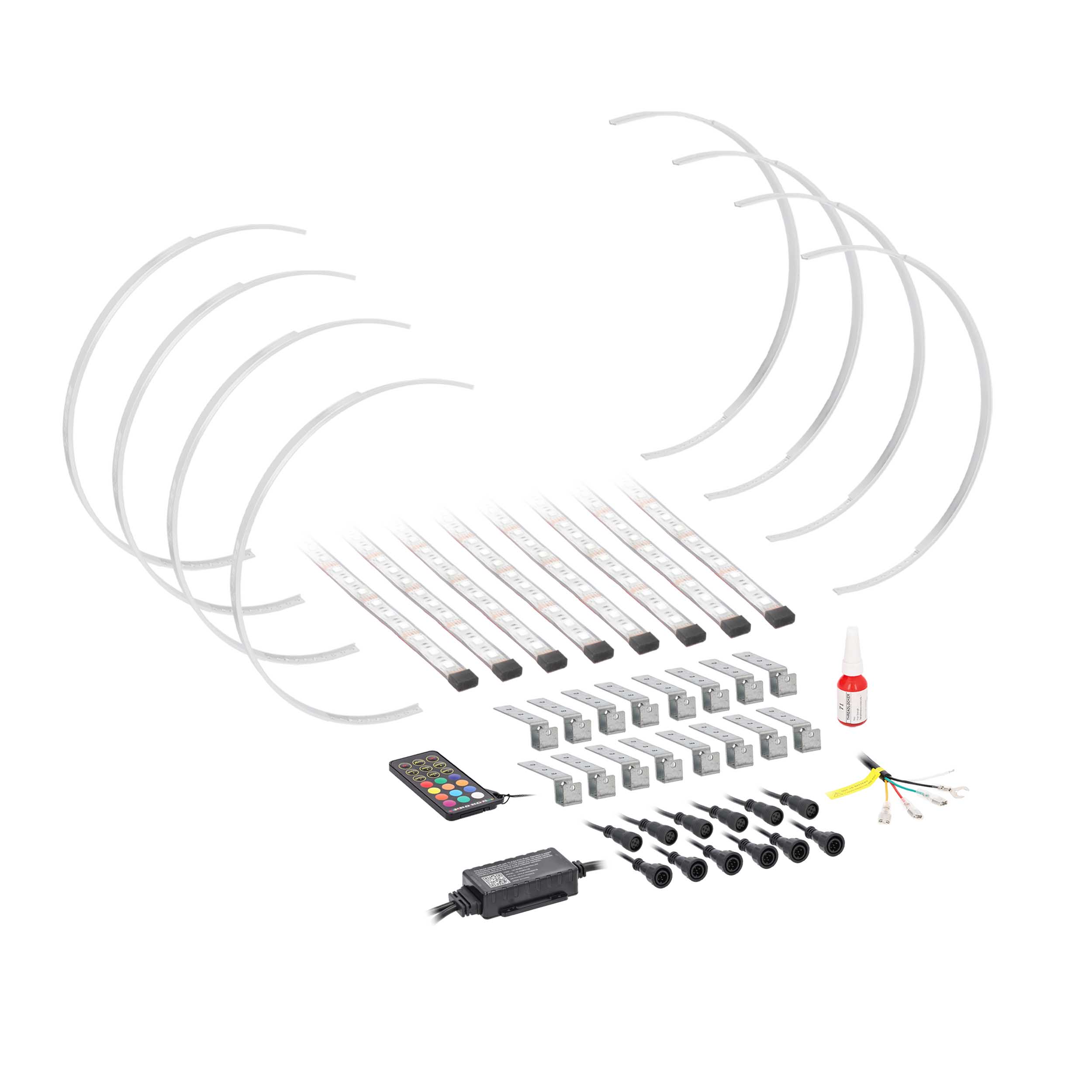 RGBW Expandable Wheel Rings -  15"-18"