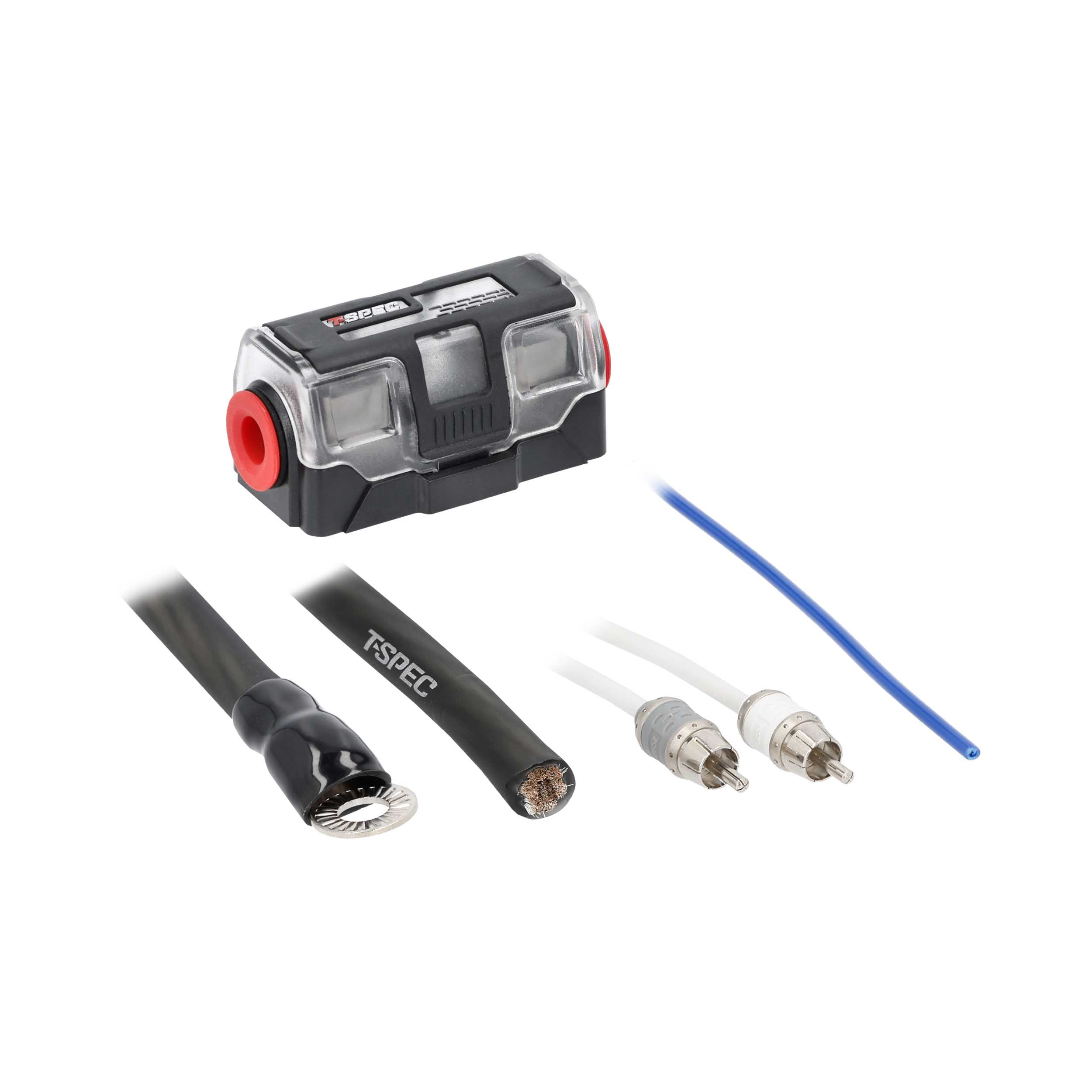 V10 Series 4 AWG 2100 Watt OFC Amp Installation Kit with RCA