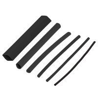 Heat Shrink Tubing Kit - 160 Pc 4 in 2:1 Assorted - Black