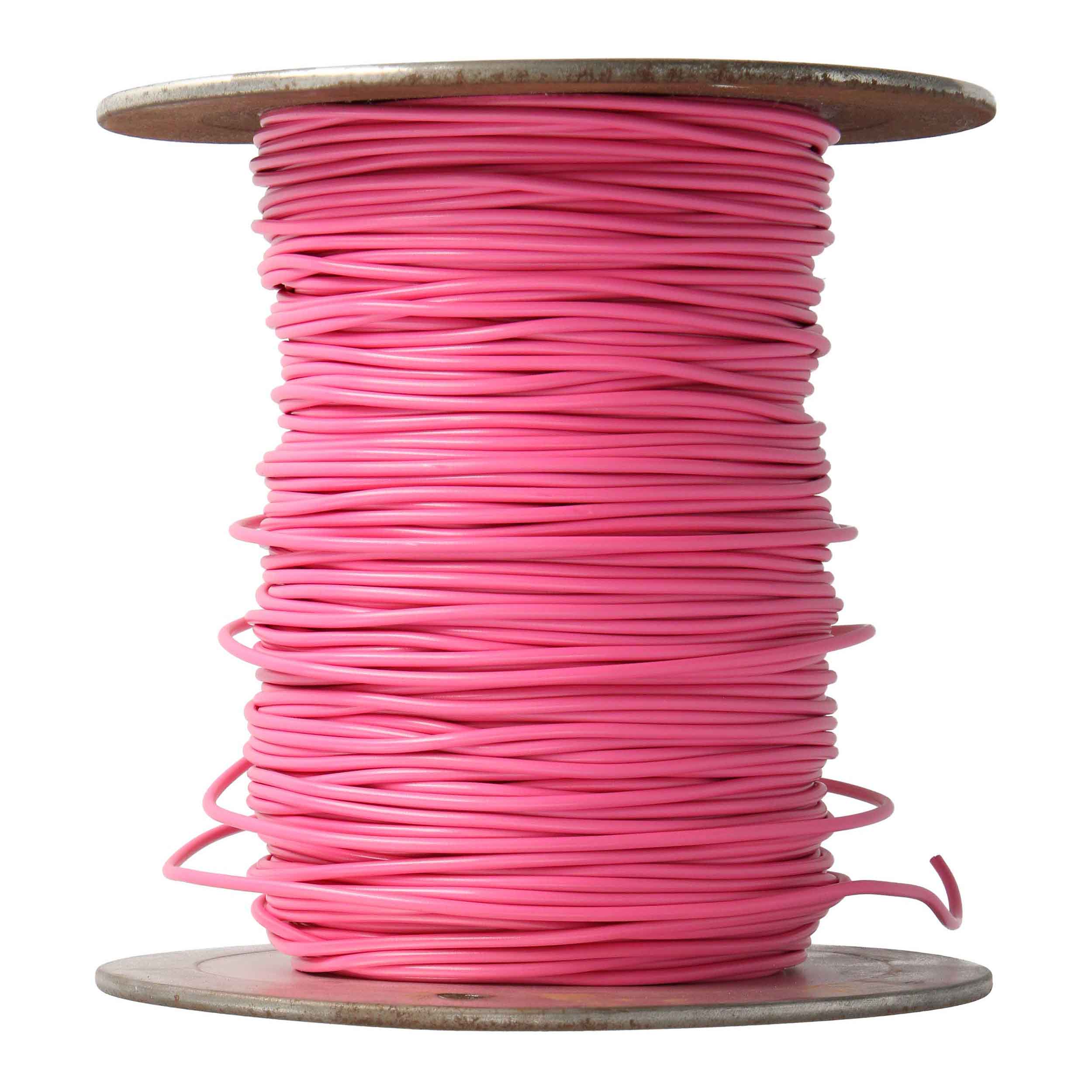 16 GA US GPT ALL COPPER PRIMARY WIRE PINK - Coil of 500 FT