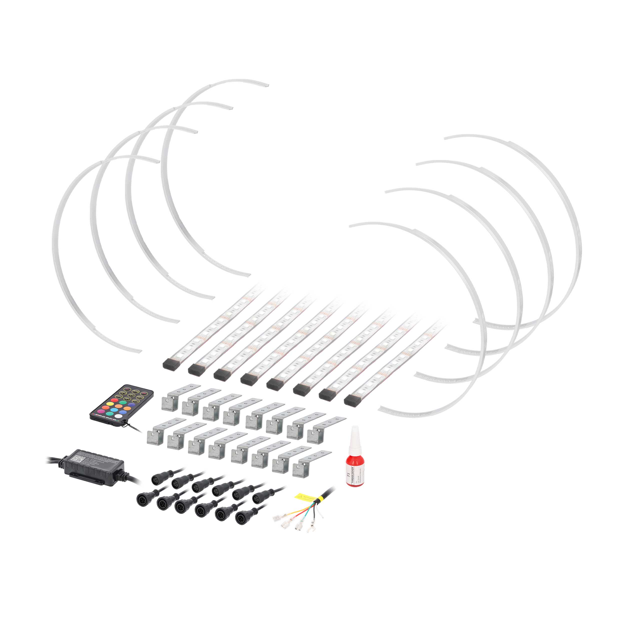 RGBW Expandable Wheel Rings -  15"-18"