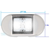 Blue 2-LED Accent Light - Stainless Steel Bezel