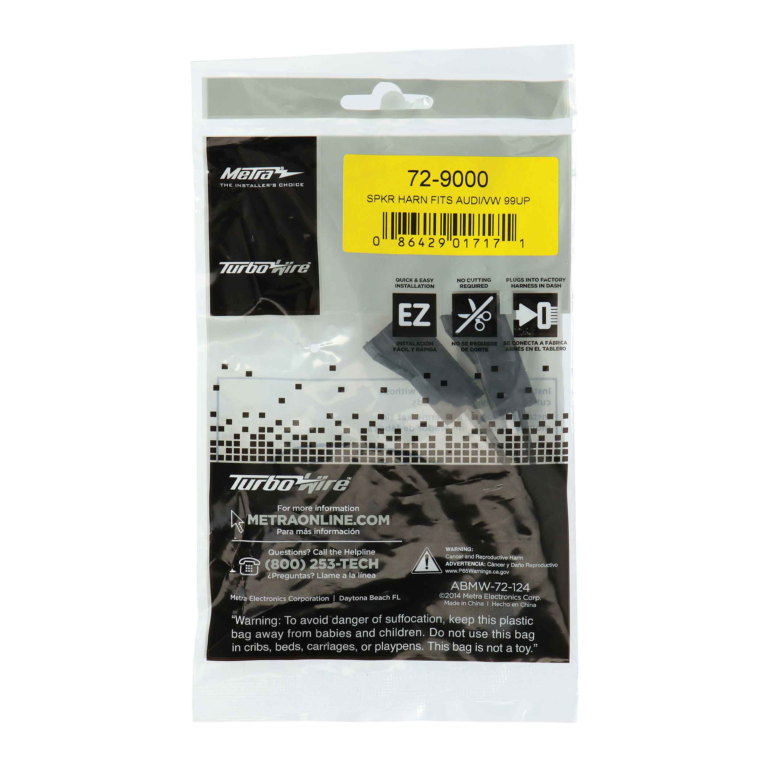 Audi VW 1999-Up Speaker Harness - pair