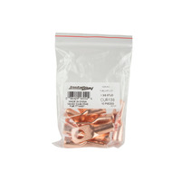 Copper Uninsulated Ring Terminal 1 Gauge 3/8 inch