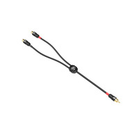 2 Female To 1 Male Y Adapter RCA Cable