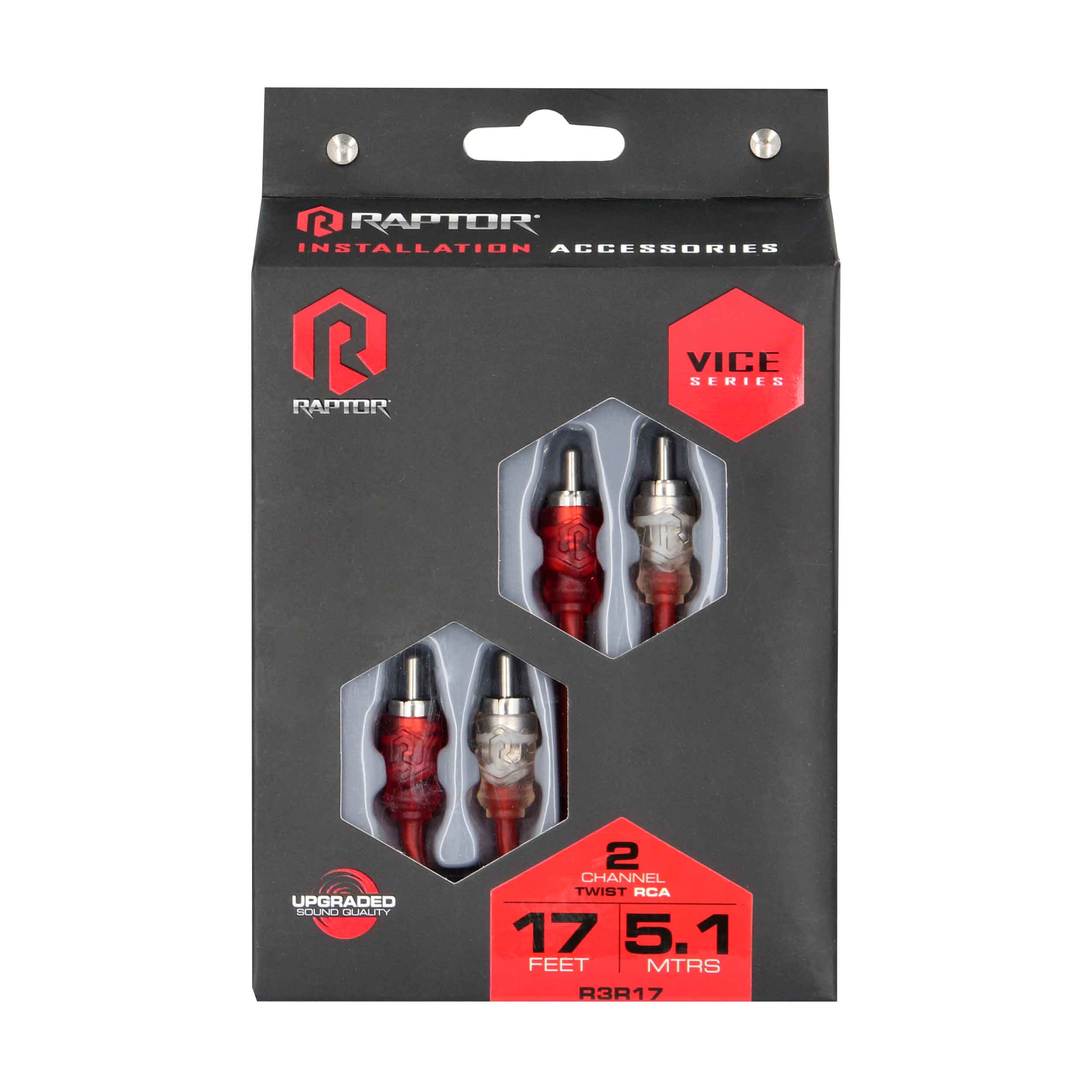 RCA 2-Channel Audio Cable - Vice Series 17 Feet