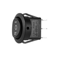 Round Rocker Switch Momentary Up Latched Down  - Pack of 5